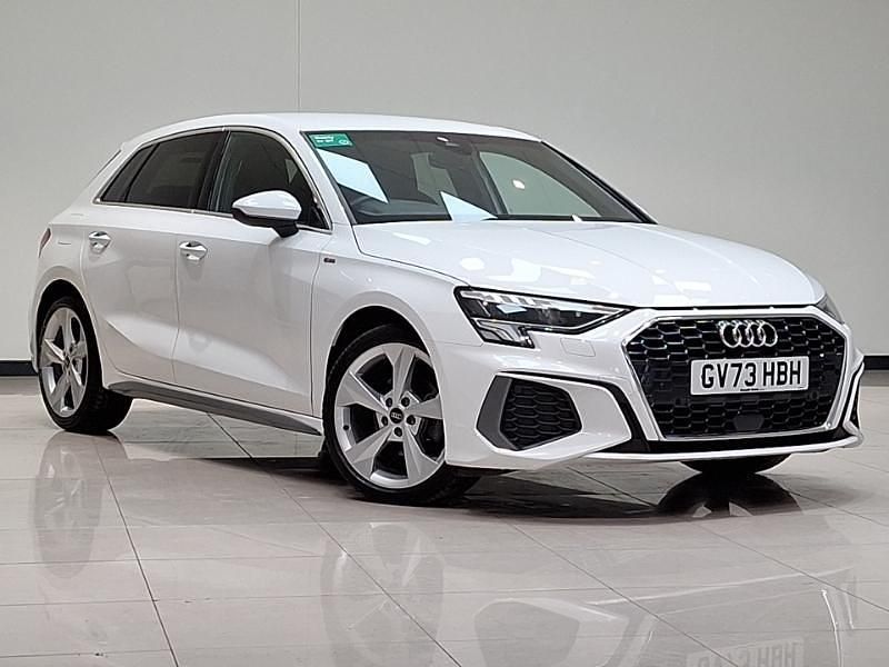 Used Audi A3 S-Line 110 HP (80 kW) 2023 White Sedan
