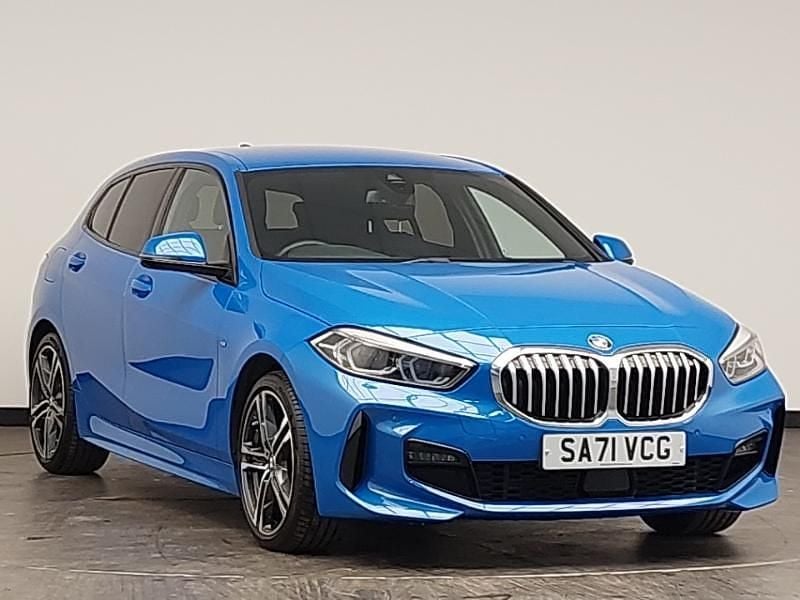 Used BMW 118 M Sport 136 HP (100 kW) 2021 Blue Hatchback
