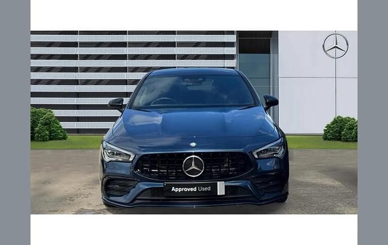 Used Mercedes CLA35 AMG Premium Plus 306 HP (225 kW) 2020 Blue Coupe