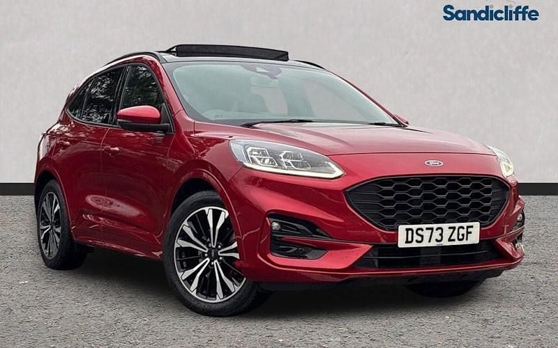 Red Used 2023 Ford Kuga ST-Line X SUV | £19,271 (Fair price) - Image 1/4