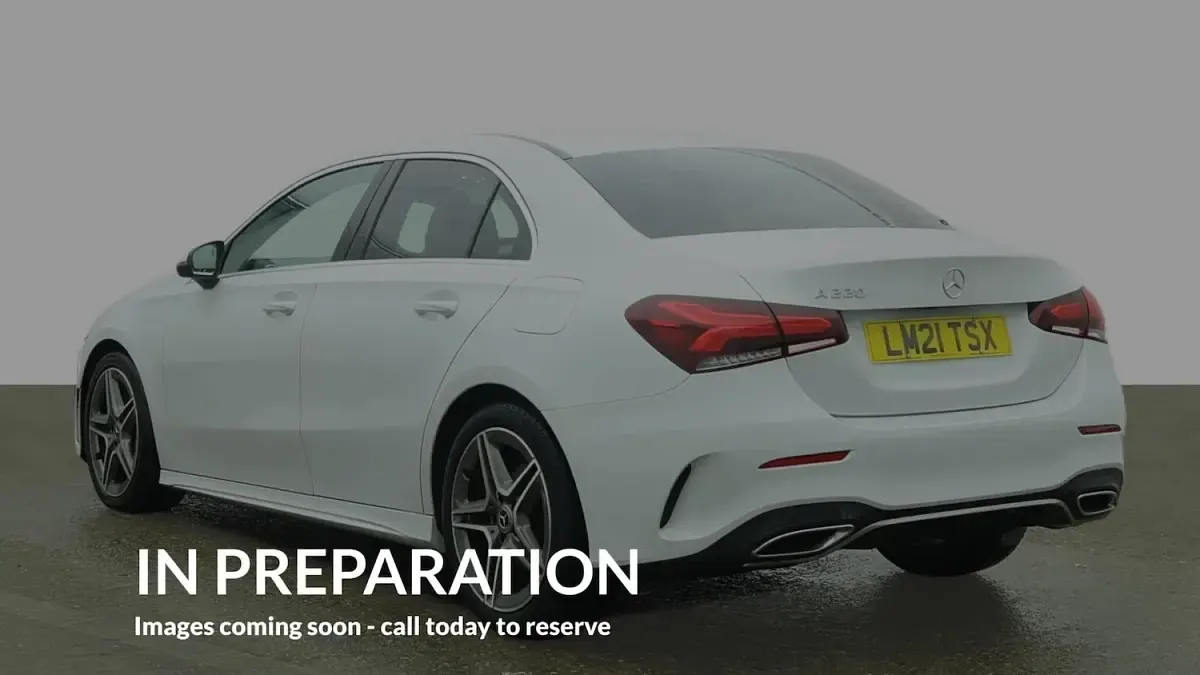 Used Mercedes A220 AMG line 190 HP (139 kW) 2021 White Sedan