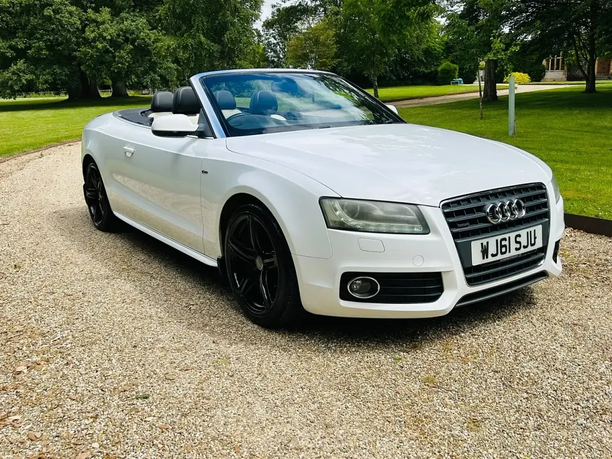 Used Audi A5 Cabriolet S-Line 2011 White Cabriolet