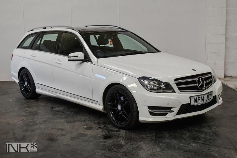 Begagnad Mercedes C220 Sport Edition 2014 Vit Kombi