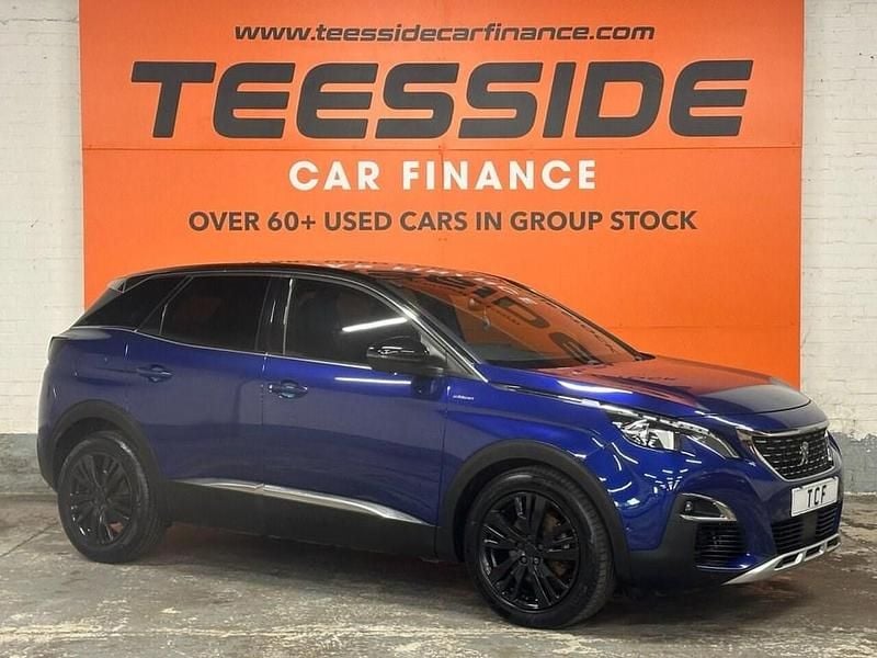 Blue Used 2017 Peugeot 3008 GT-line SUV | £10,495 (Fair price) - Image 1/4