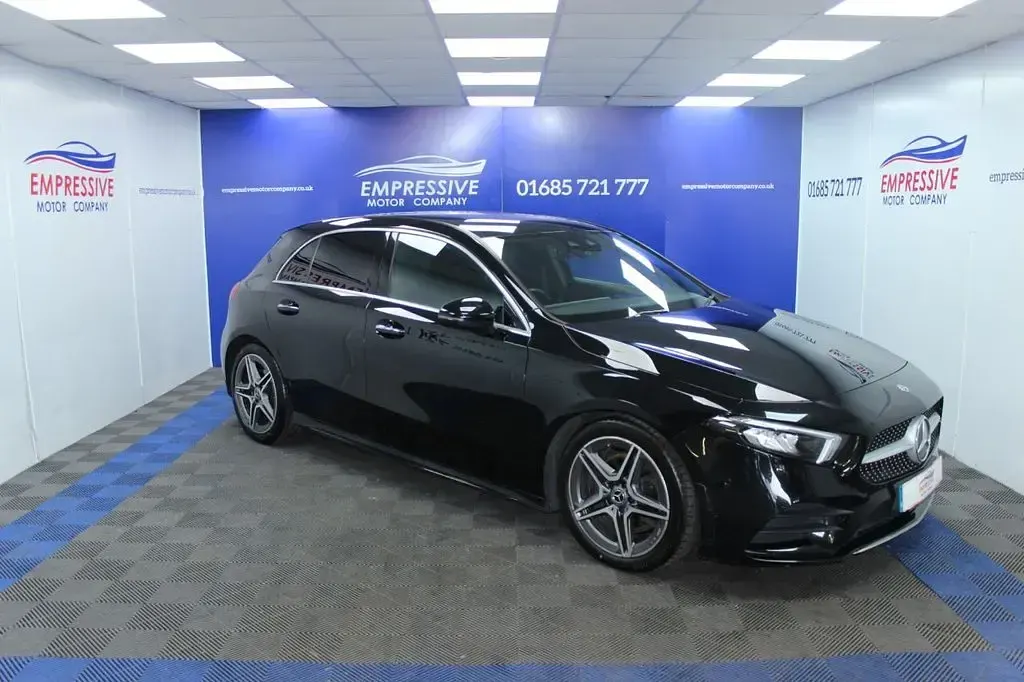 Used Mercedes A190 AMG line 2019 Black Hatchback