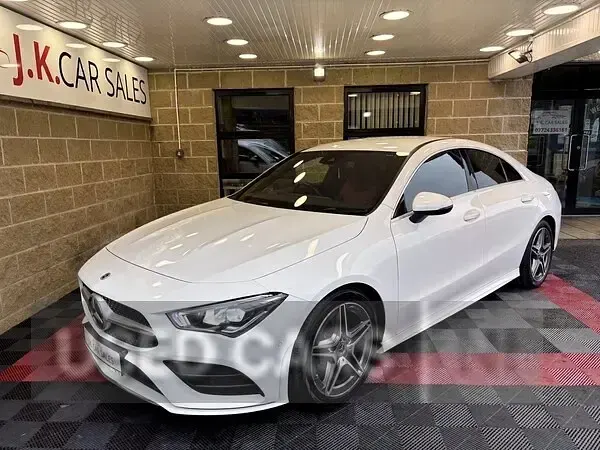 Used Mercedes CLA180 AMG line 134 HP (98 kW) 2019 White Coupe