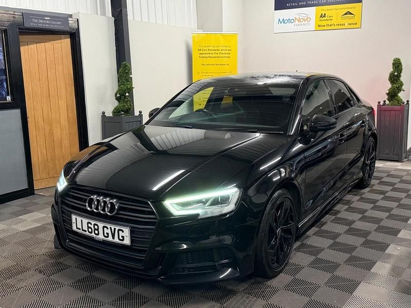 Used Audi A3 Black Edition 116 HP (85 kW) 2018 Black Sedan