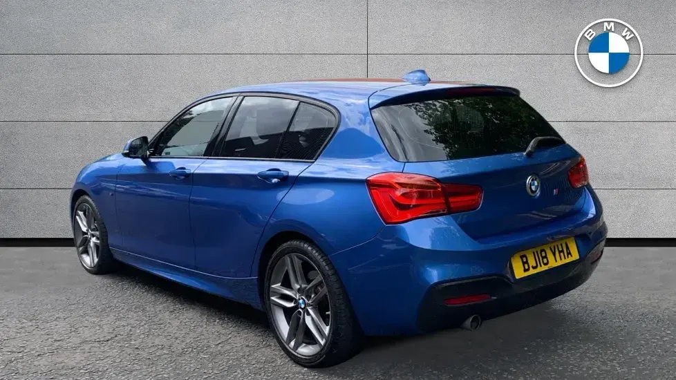 Used BMW 118 M Sport 134 HP (98 kW) 2018 Blue Hatchback