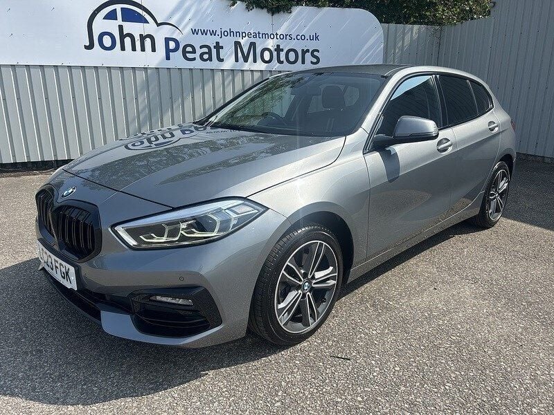 Skyscraper grey metallic Used 2023 BMW 118 Sport Line Hatchback | £19,999 (Good price) - Image 1/4