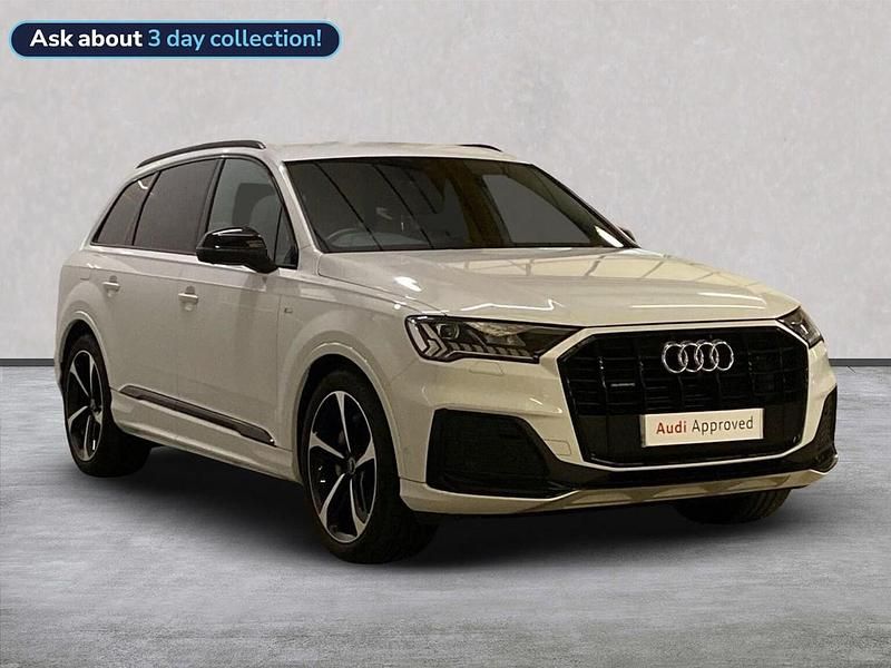 White Used 2021 Audi Q7 Black Edition SUV | £45,998 (Fair price) - Image 1/4