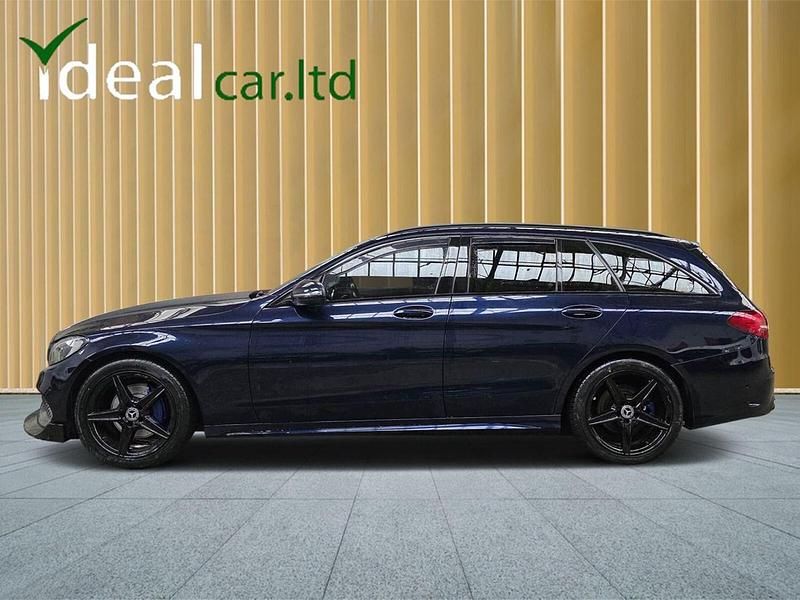 Used Mercedes C220 AMG line 2018 Blue Estate