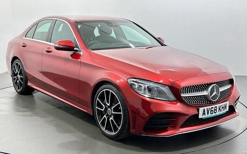 Used Mercedes C300 AMG Line Premium 258 HP (189 kW) 2018 Red Sedan