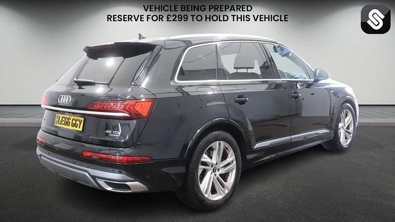 Used Audi Q7 S-Line 231 HP (169 kW) 2021 Mythos black metallic/mythos black metallic SUV