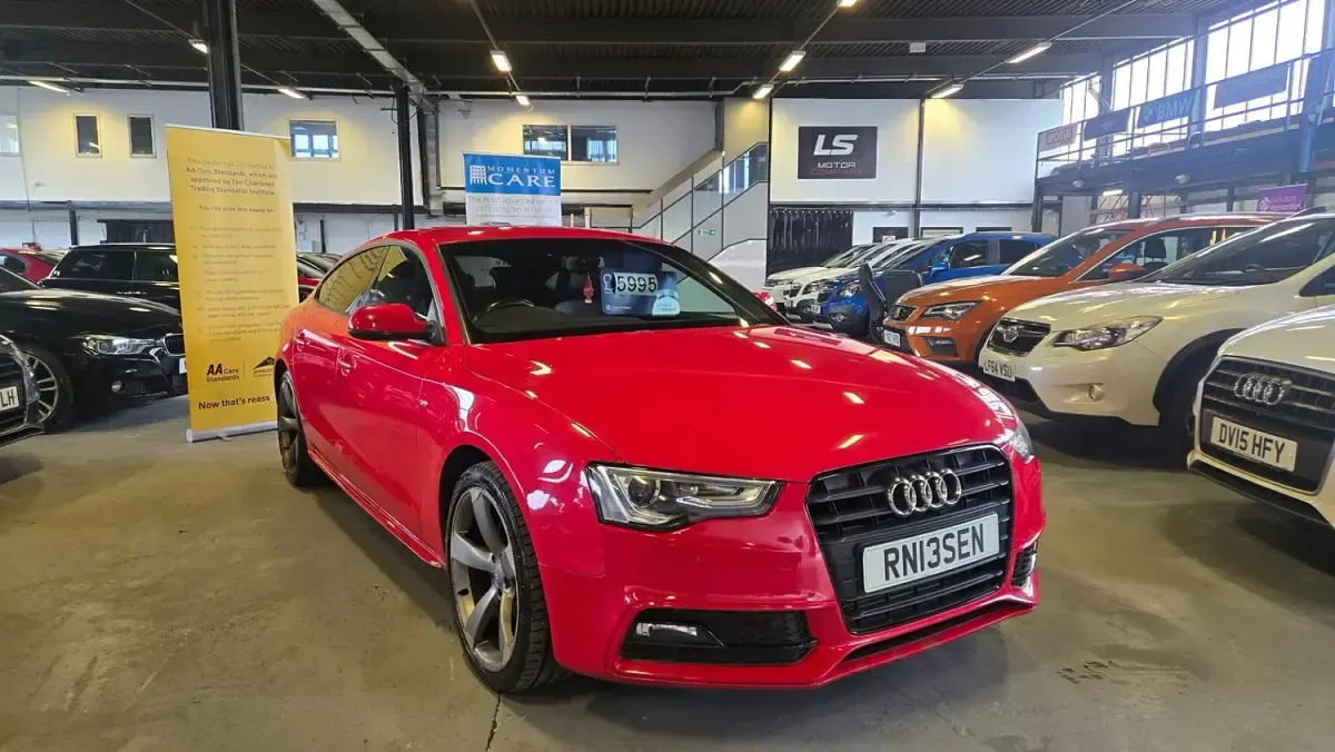 Used Audi A5 Black Edition 170 HP (125 kW) 2013 Red Coupe