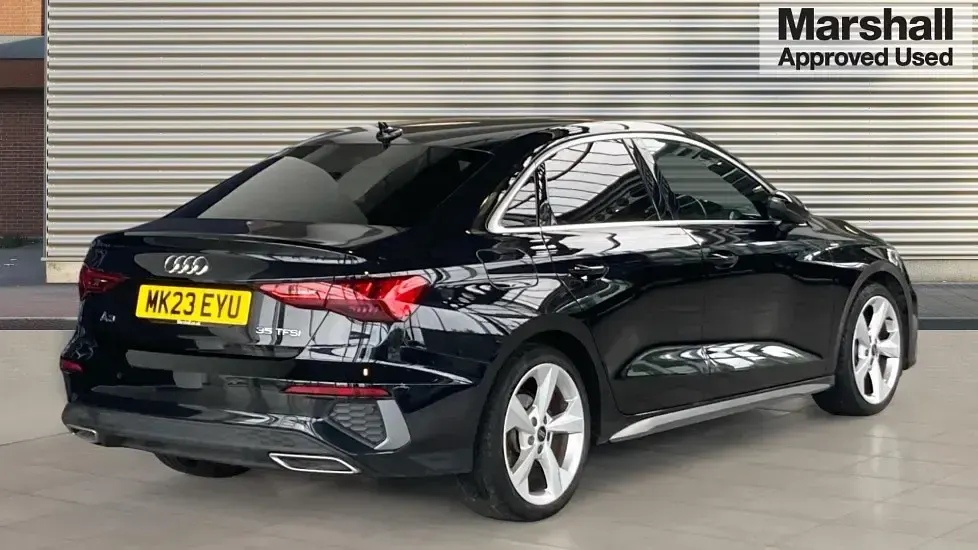Used Audi A3 S-Line 150 HP (110 kW) 2023 Black Sedan