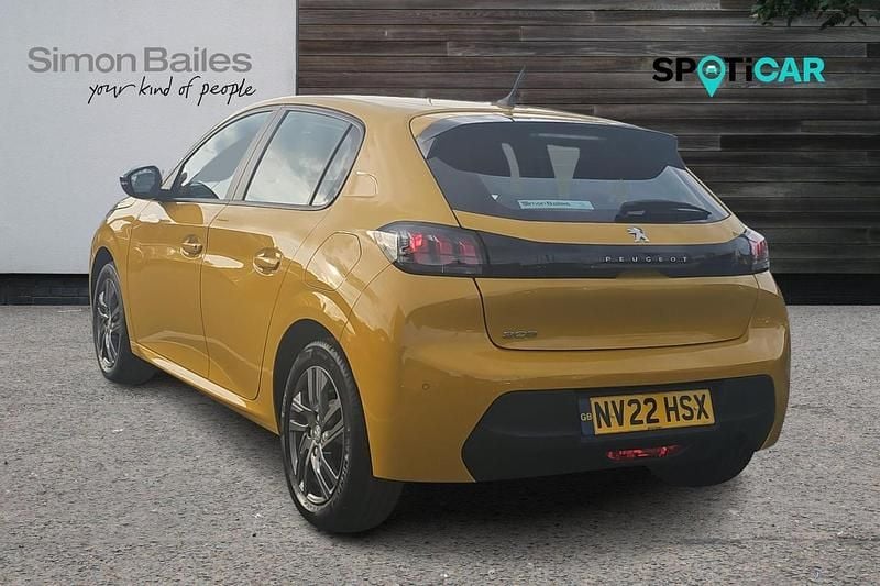 Yellow Used 2022 Peugeot 208 Active Premium Hatchback | £13,240 (Fair price) - Image 1/4