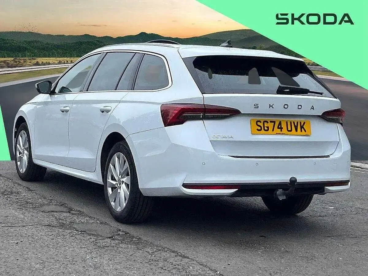Used Skoda Octavia SE L 150 HP (110 kW) 2024 White Estate