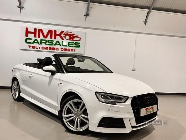 White Used 2019 Audi A3 Cabriolet S-Line Cabriolet | £15,914 (Fair price) - Image 1/4
