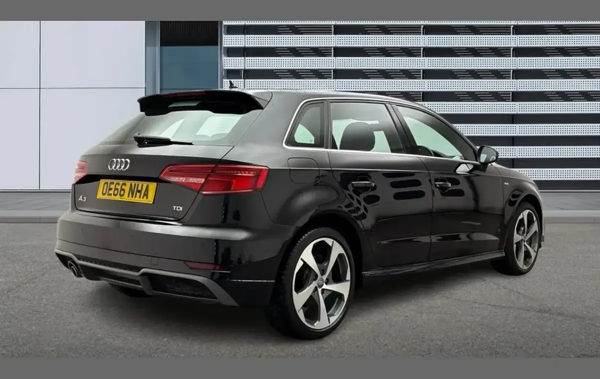 Used Audi A3 S-Line 108 HP (79 kW) 2016 Black Hatchback