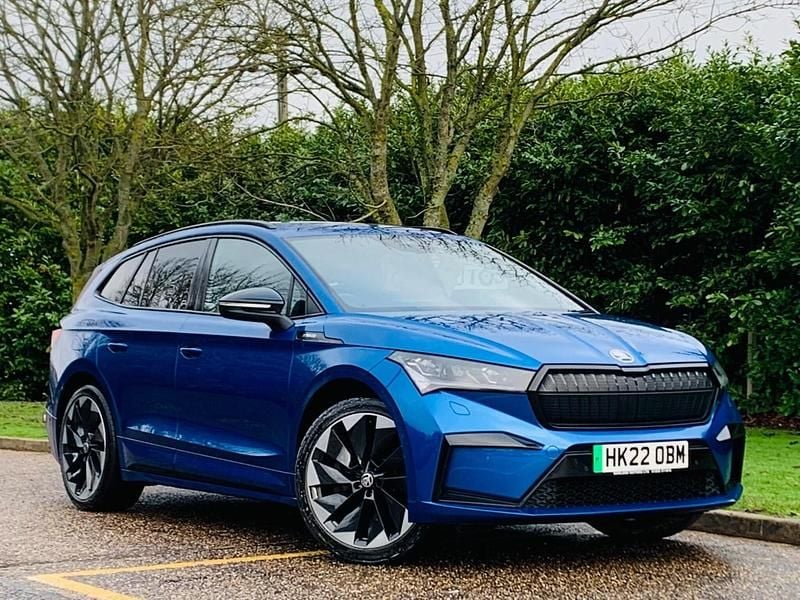 Used Skoda Enyaq iV SportLine 150 kW (204 HP) 2022 Blue SUV