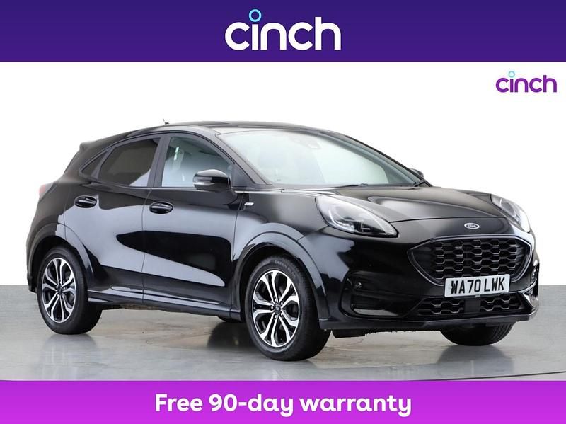 Black Used 2020 Ford Puma ST-Line SUV | £10,949 (Fair price) - Image 1/3
