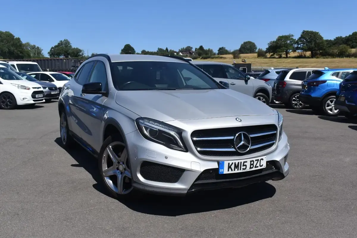 Used Mercedes GLA220 AMG line 170 HP (125 kW) 2015 Silver SUV