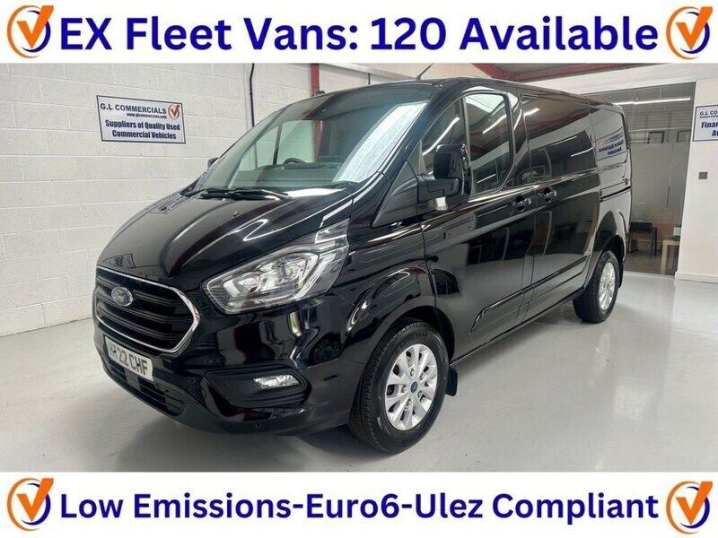 Black Used 2022 Ford Transit Custom Limited | £18,979 (Fair price) - Image 1/3