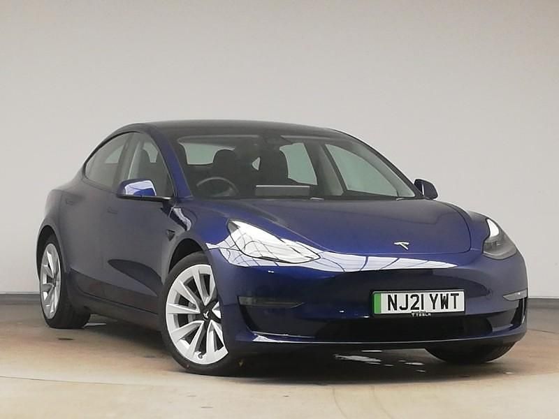 Blue Used 2021 Tesla Model 3 Long Range AWD Sedan | £18,998 (Fair price) - Image 1/4