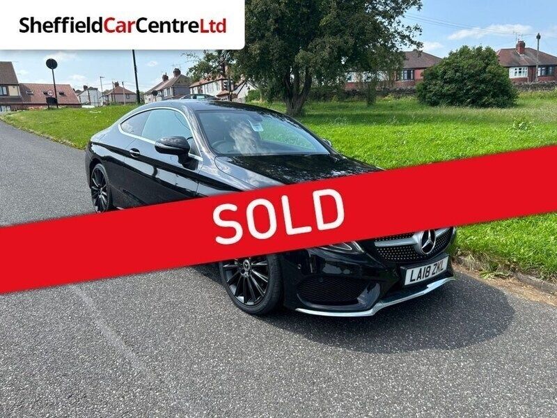 Black Used 2018 Mercedes C220 AMG line Coupe | £14,995 (Fair price) - Image 1/3