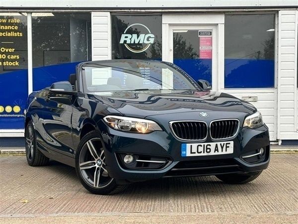 Blue Used 2016 BMW 218 Sport Line Cabriolet | £11,750 (Fair price) - Image 1/1