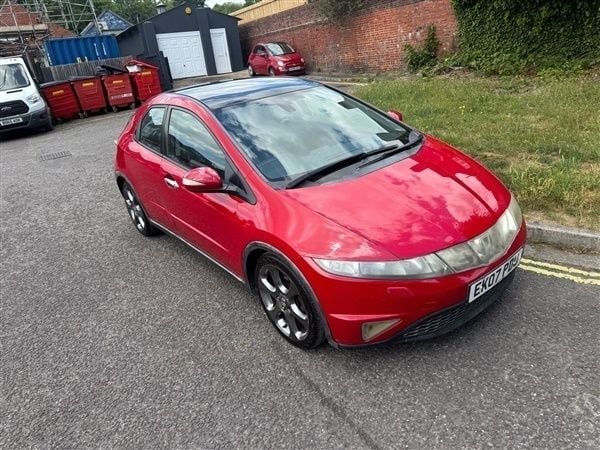 Red Used 2007 Honda Civic EX Hatchback | £1,495 (Good price) - Image 1/1