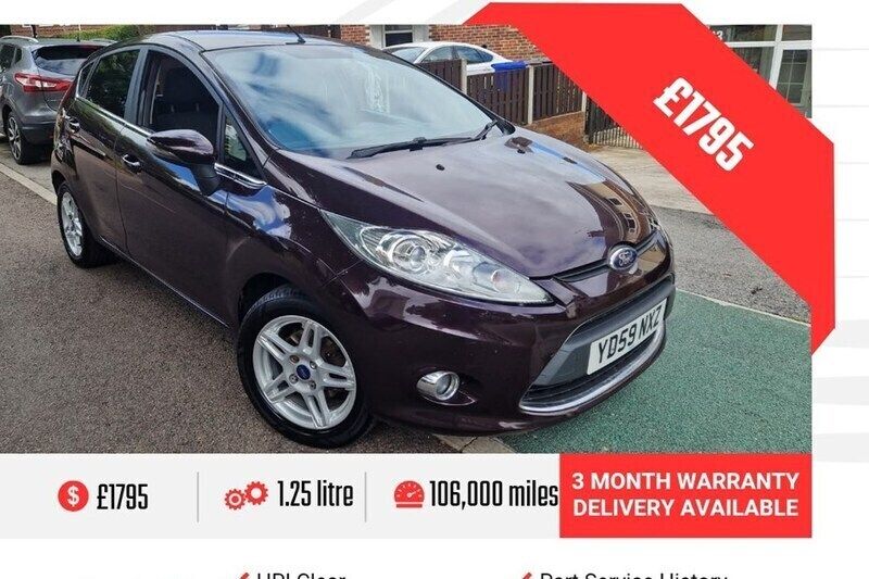 Red Used 2009 Ford Fiesta Zetec Hatchback | £1,795 (Good price) - Image 1/1