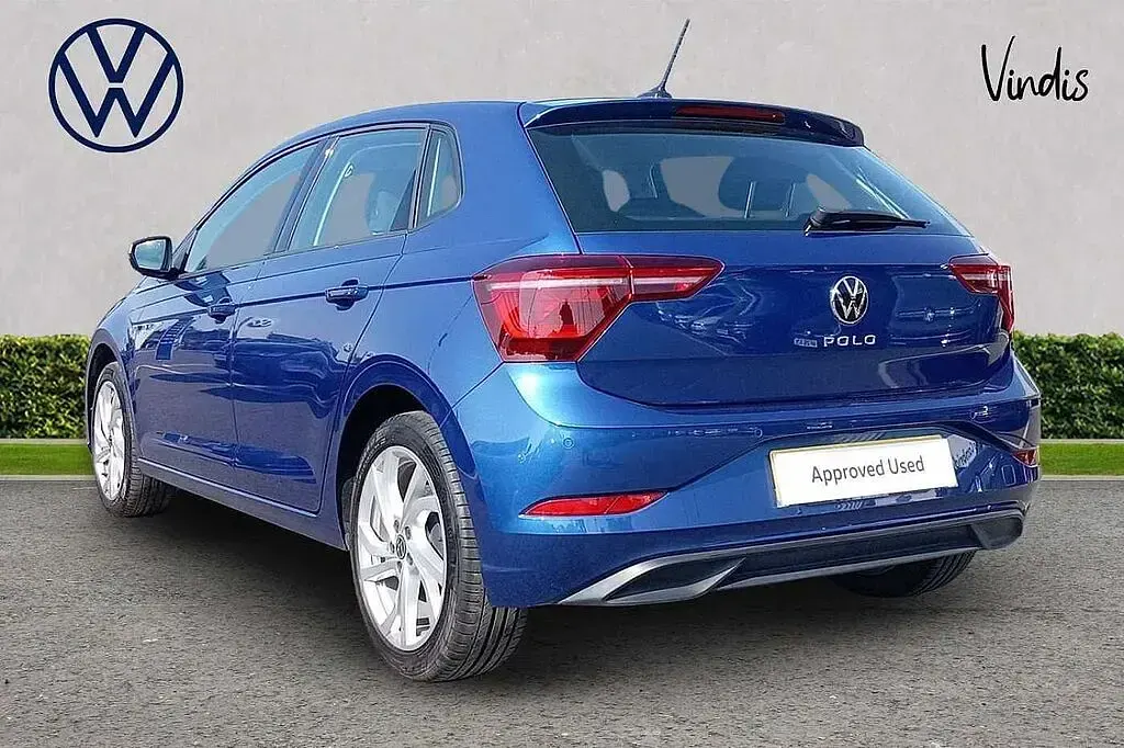 Used VW Polo Style 95 HP (69 kW) 2023 Blue Hatchback