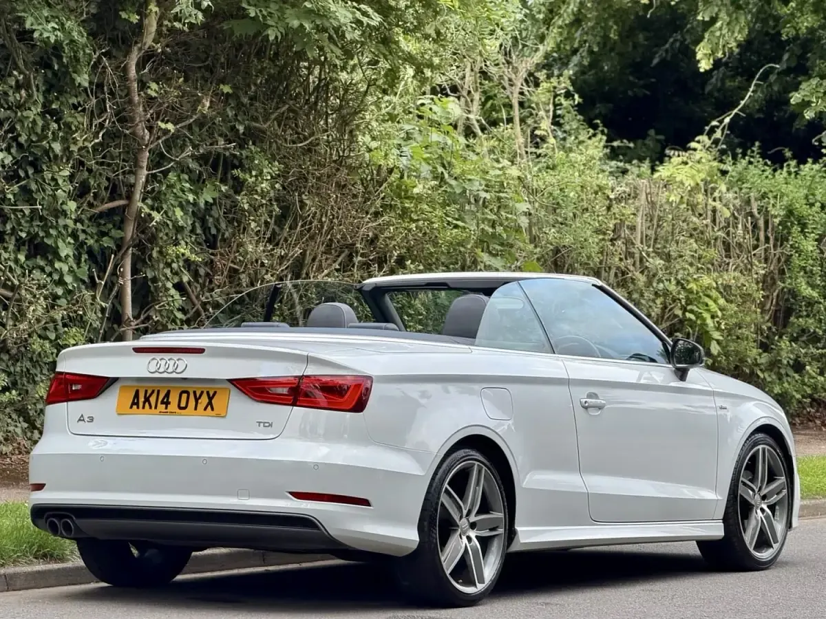 Used Audi A3 Cabriolet S-Line 150 HP (110 kW) 2014 White Cabriolet
