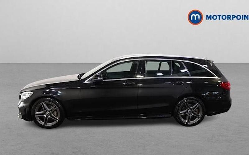 Used Mercedes C200 AMG line 184 HP (135 kW) 2019 Black Estate