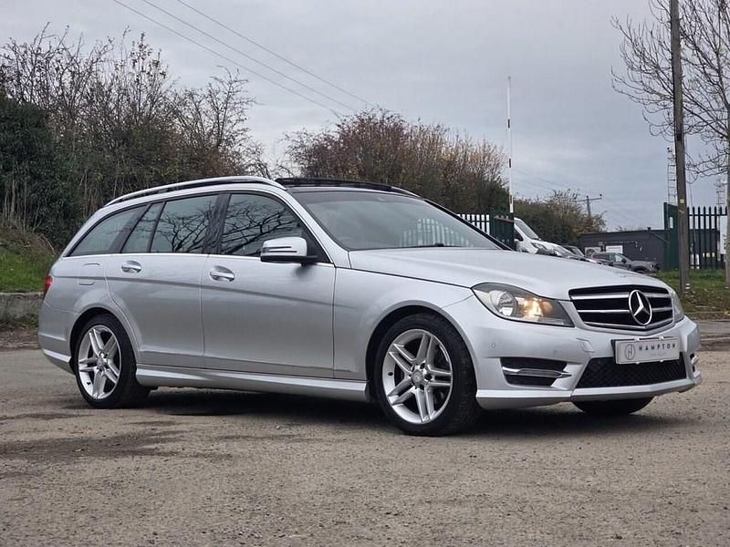 Silver Used 2014 Mercedes C220 Sport Edition Estate | £5,995 (Good price) - Image 1/4