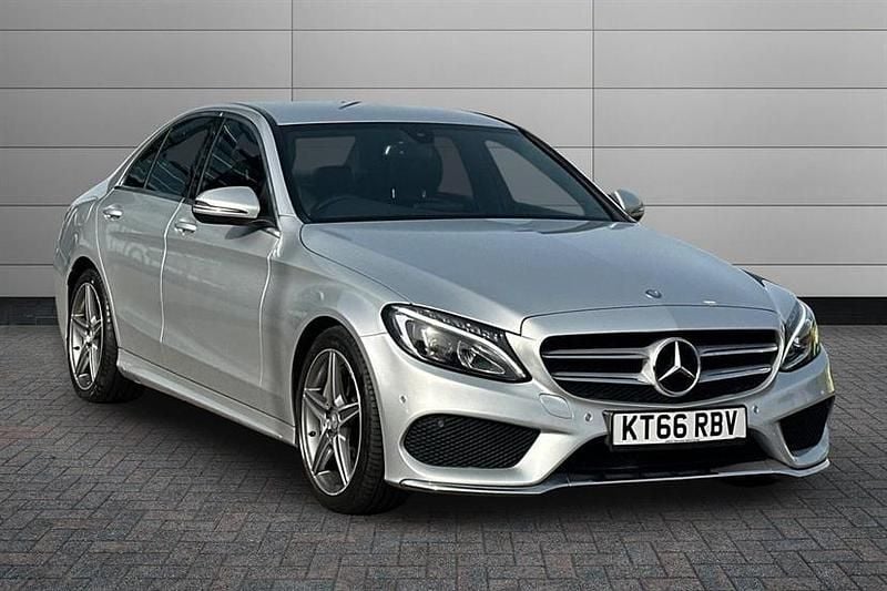 Used Mercedes C300 AMG line 231 HP (169 kW) 2016 Silver Sedan