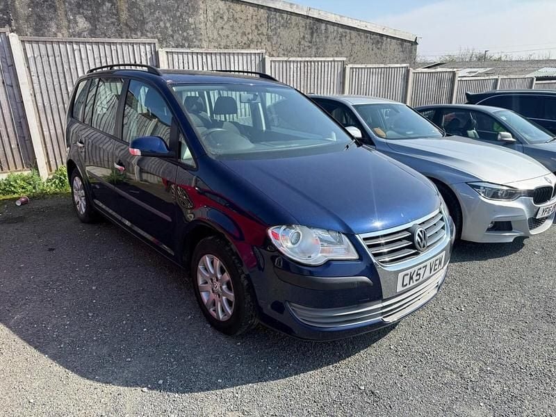 Used VW Touran S 90 HP (66 kW) 2007 Blue MPV