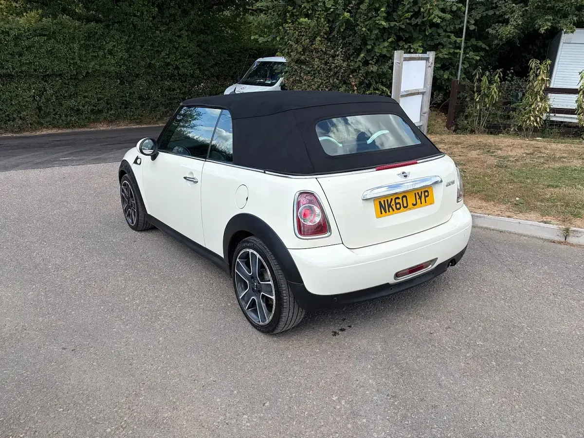 Used Mini Cooper Cabriolet 2010 White Cabriolet