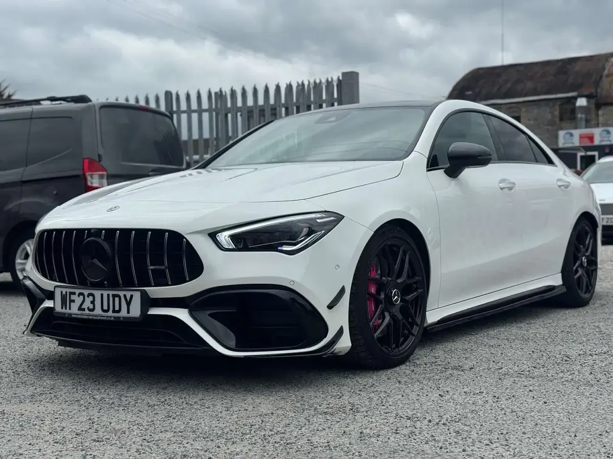 Used Mercedes CLA45 AMG AMG 421 HP (309 kW) 2023 White Coupe