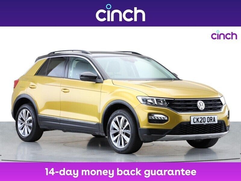 Yellow Used 2020 VW T-Roc Design SUV | £14,889 (Fair price) - Image 1/4