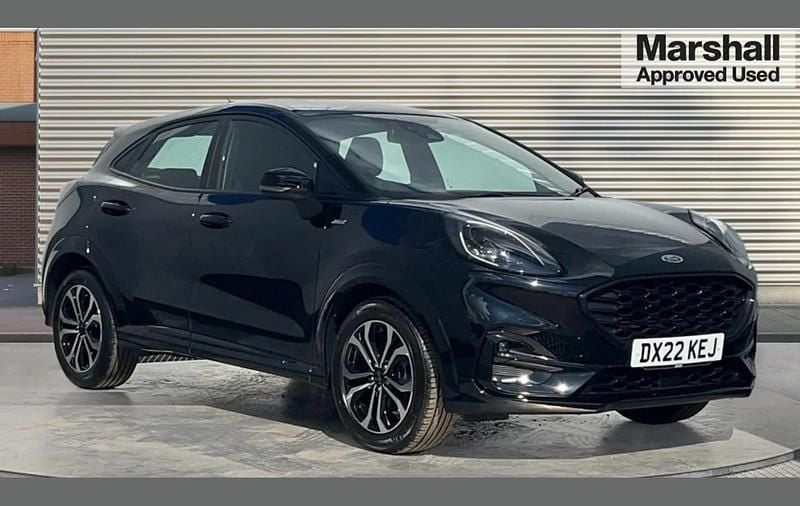Black Used 2022 Ford Puma Gen-E ST-Line SUV | £16,970 (Good price) - Image 1/4