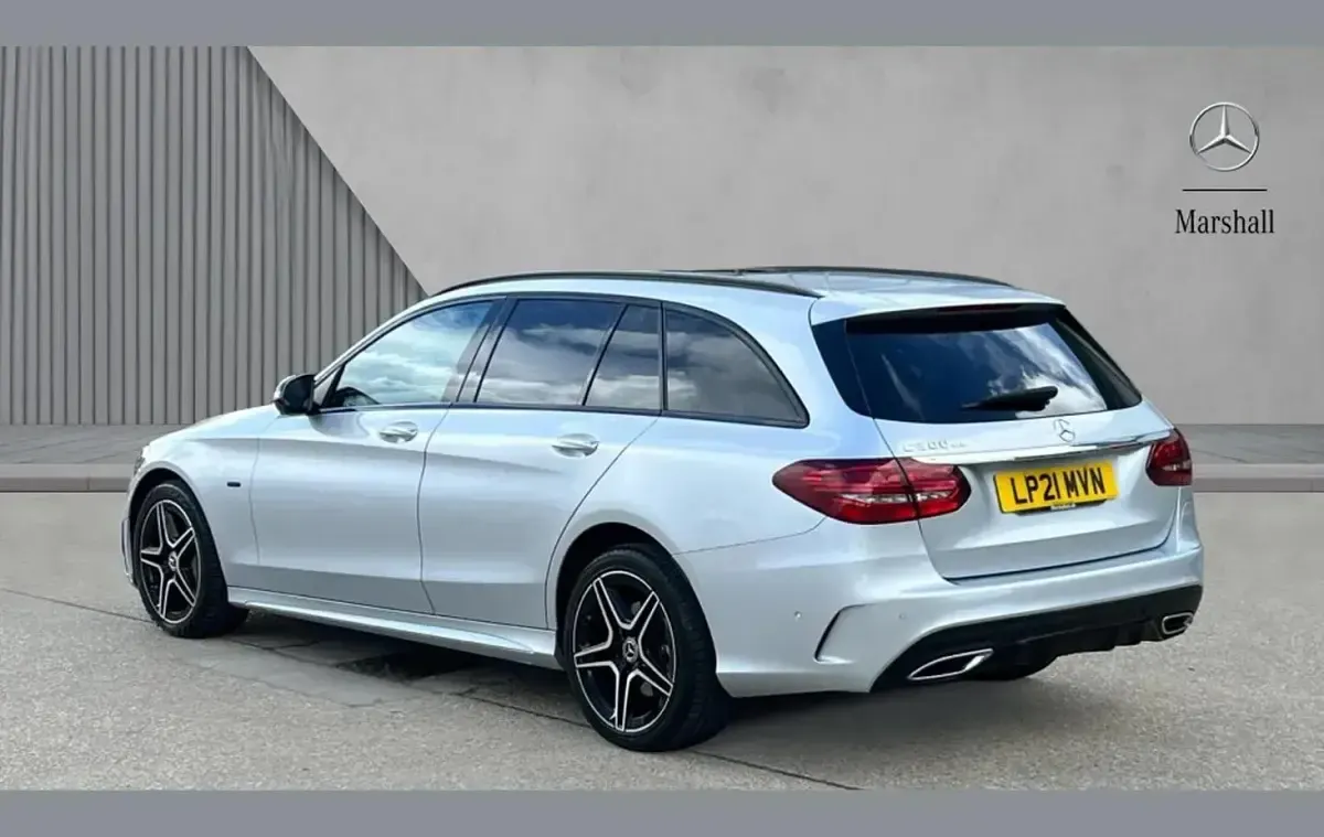 Used Mercedes C300e AMG line 301 HP (221 kW) 2021 Silver Estate