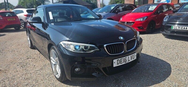 Black Used 2016 BMW 218 M Sport Coupe | £9,295 (Fair price) - Image 1/4