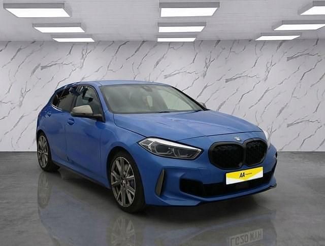 Used BMW M135 Comfort Edition 306 HP (225 kW) 2020 Blue Hatchback