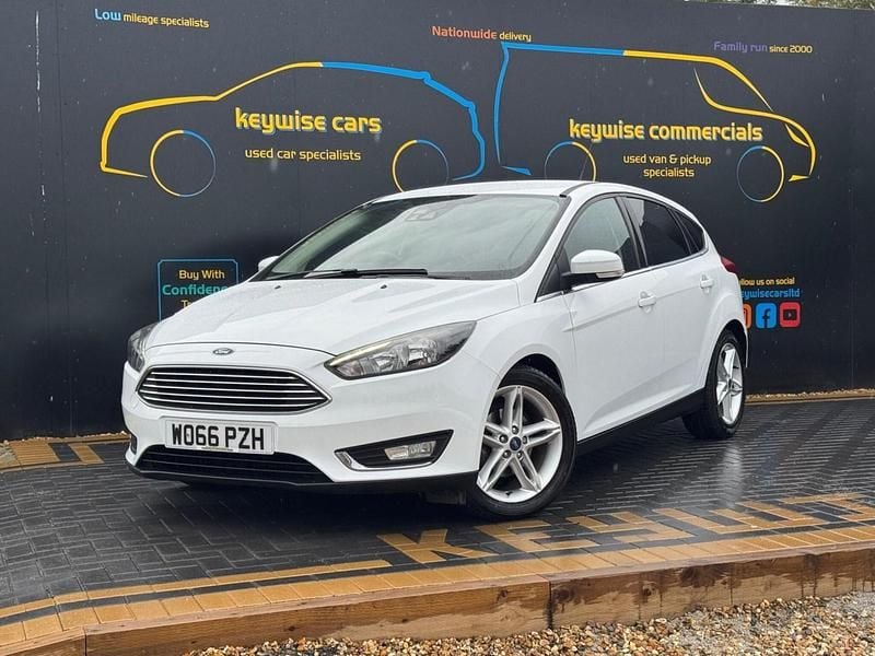 White Used 2017 Ford Focus Titanium Hatchback | £8,290 (Good price) - Image 1/3