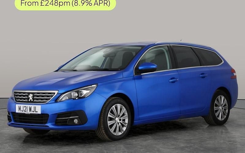 Used Peugeot 308 SW Allure 131 HP (96 kW) 2021 Blue Estate