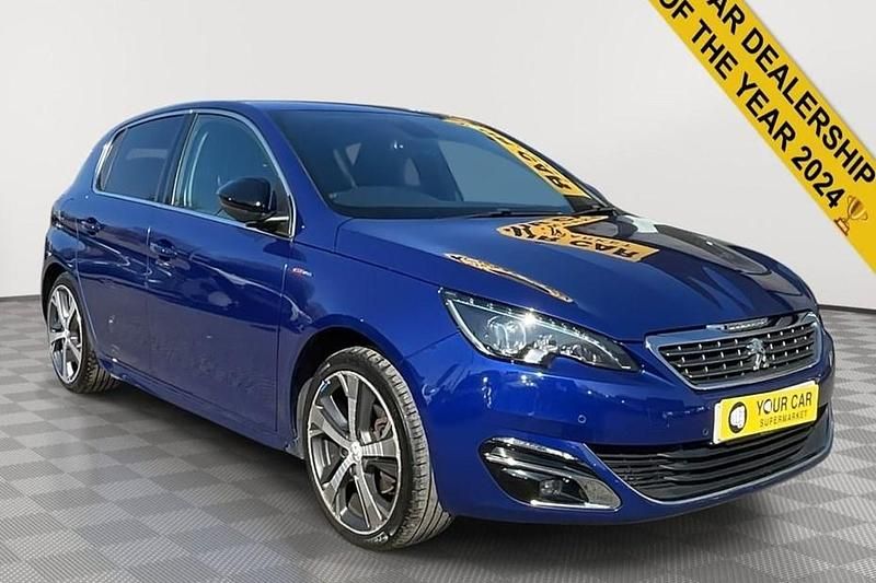 Used Peugeot 308 GT-line 131 HP (96 kW) 2016 Blue Hatchback