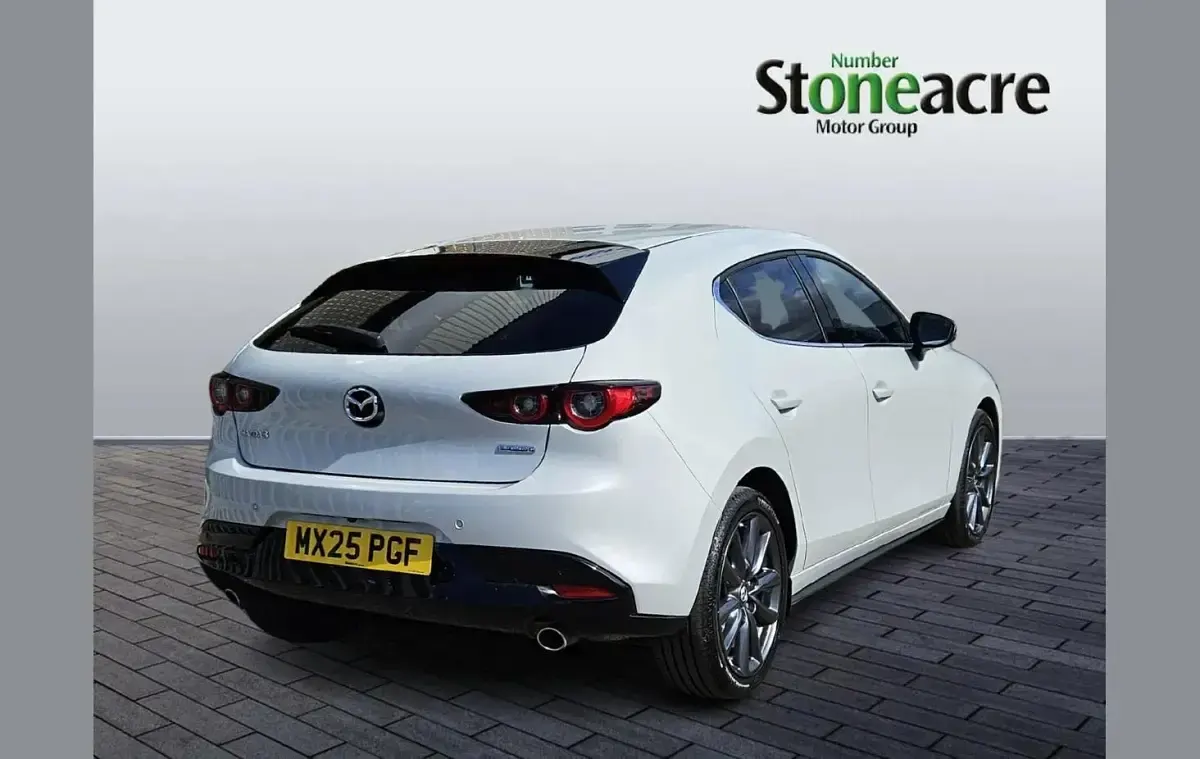 Used Mazda 3 Exclusive-Line 138 HP (101 kW) 2025 White Hatchback