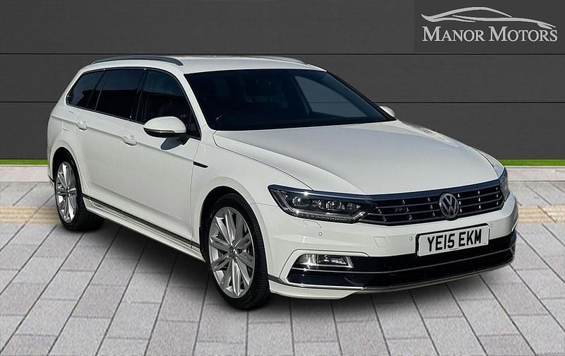 White Used 2015 VW Passat R-line Estate | £12,500 (Expensive) - Image 1/3